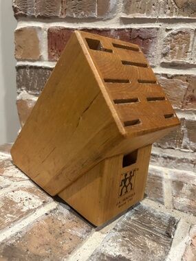 Zwilling J.A. Henckels Wooden Knife Block in Natural Wood